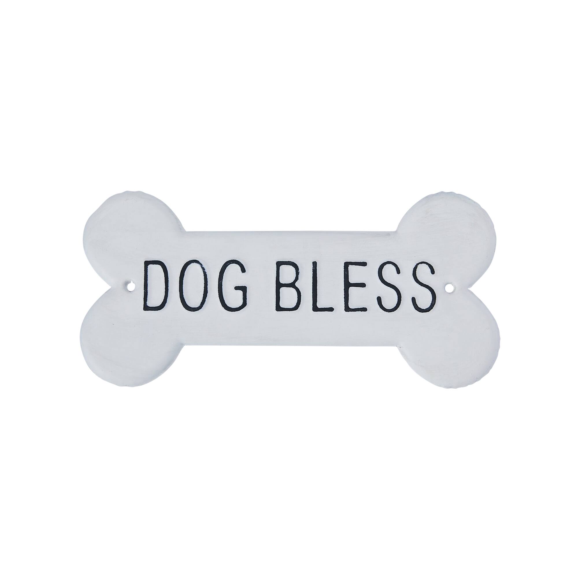 Hello Honey® White Decorative Metal Dog Bless Wall Sign
